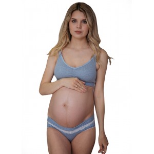 Топ для кормления с baby клипсами Rita Голубой